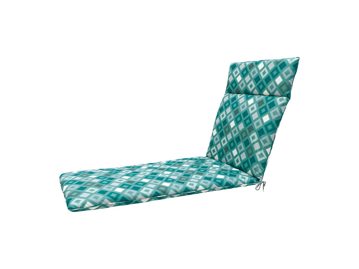 Madison Grids Sea Blue 190x60 Liegekissen