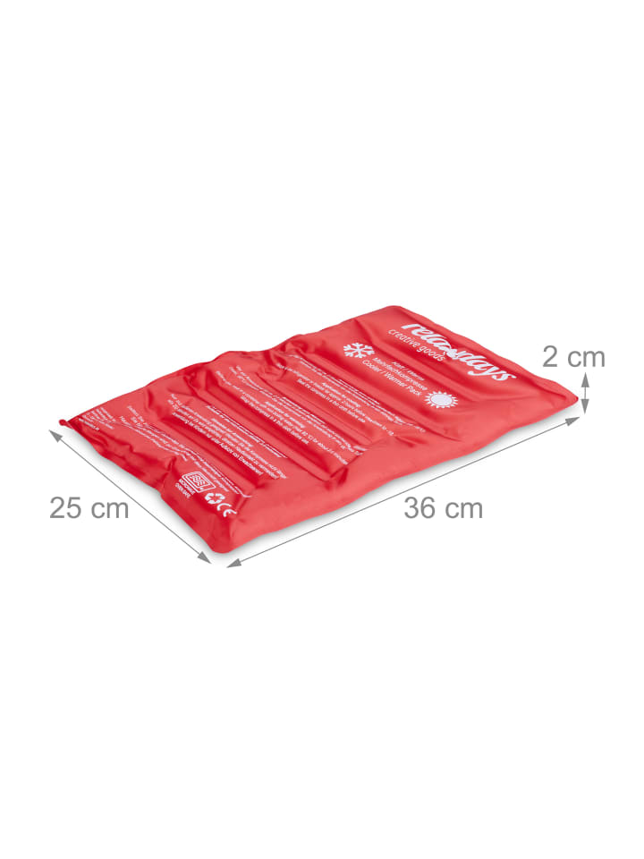 relaxdays Kühlpad in Rot - (B)25 x (H)2 x (T)36 cm günstig kaufen onesize
