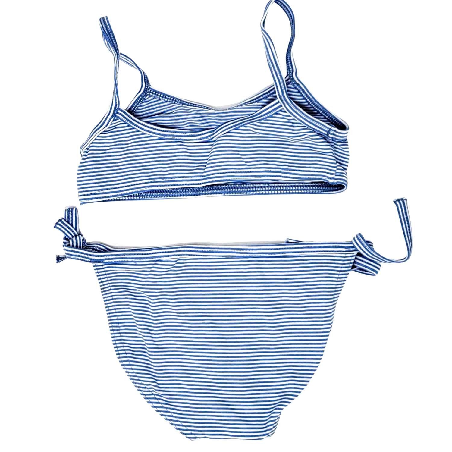 Petit Bateau Badeanzug Petit Bateau Blau-Weiß Gestreifter Bikini