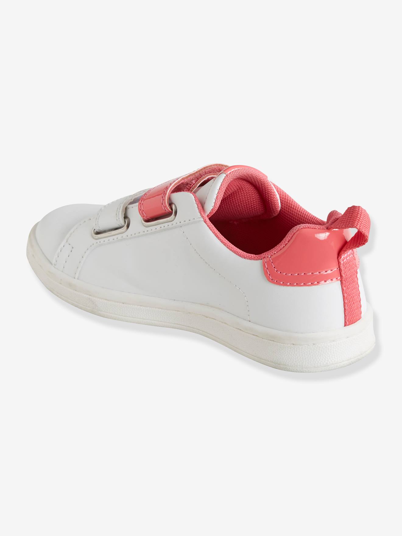 Tennis scratchées fille blanc