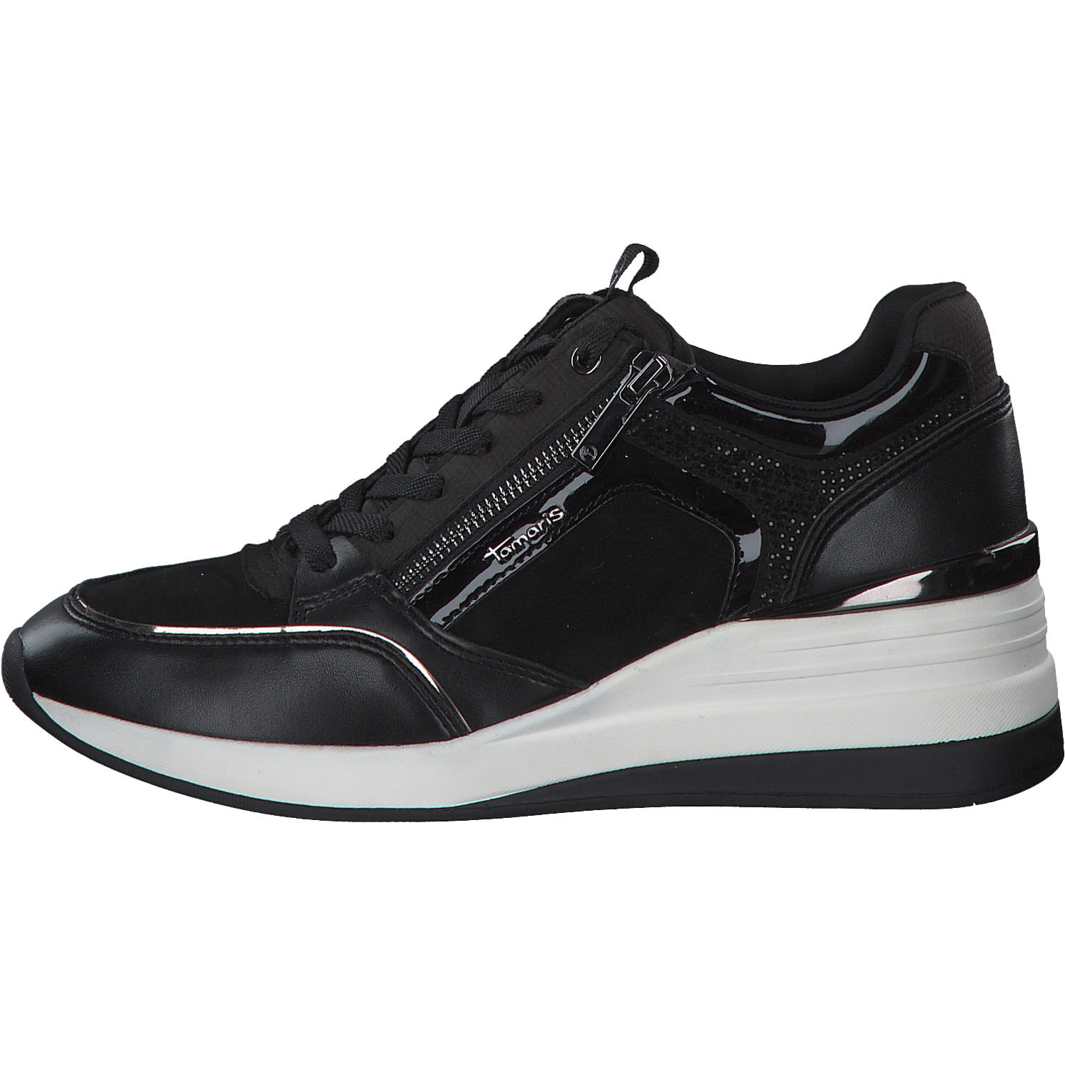 Tamaris 23703, Sneakers Low, Damen, Schwarz