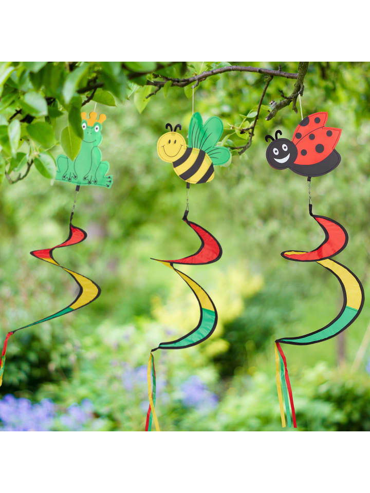 relaxdays 3 x Windspiel in Bunt günstig kaufen onesize