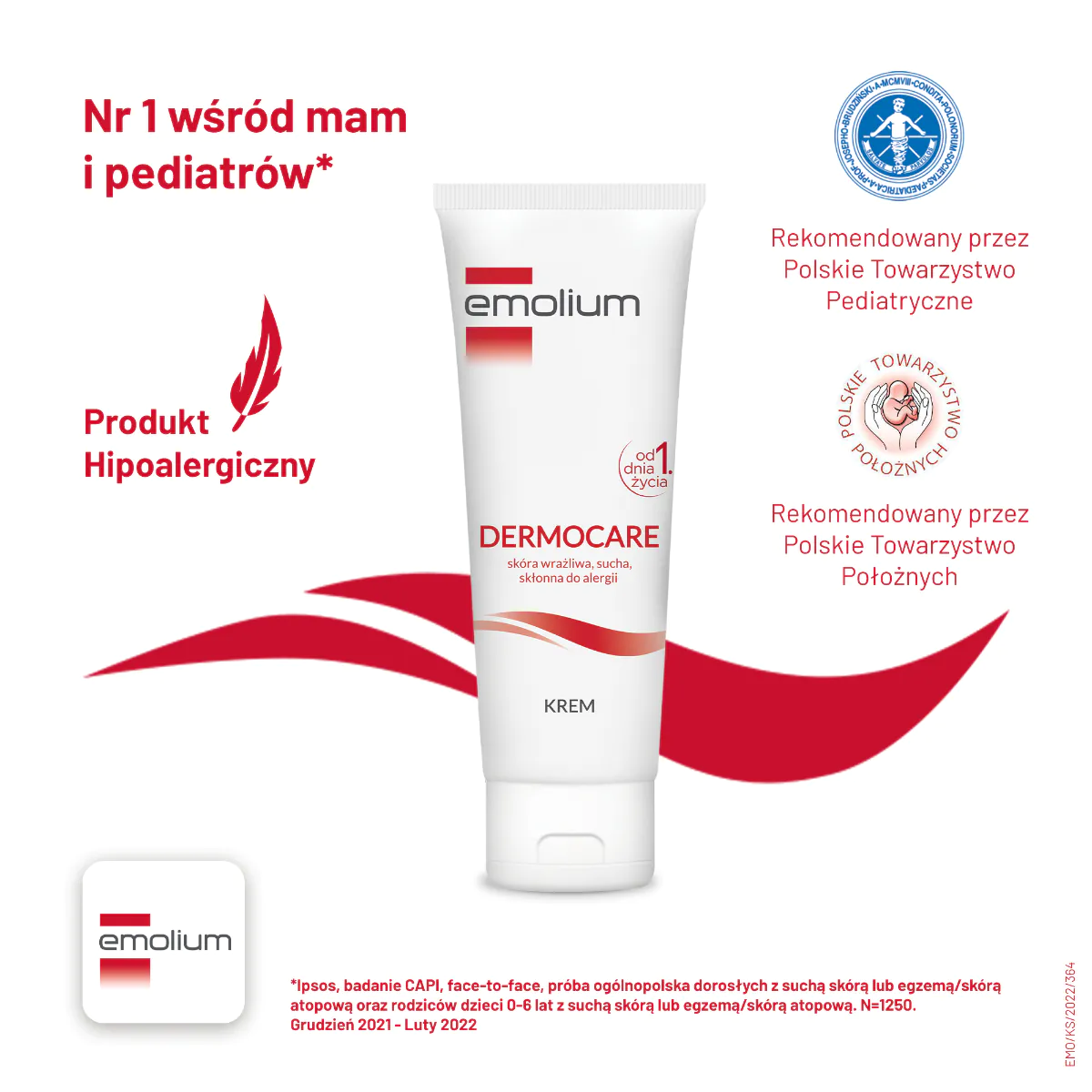 Emolium kremas sausai odai