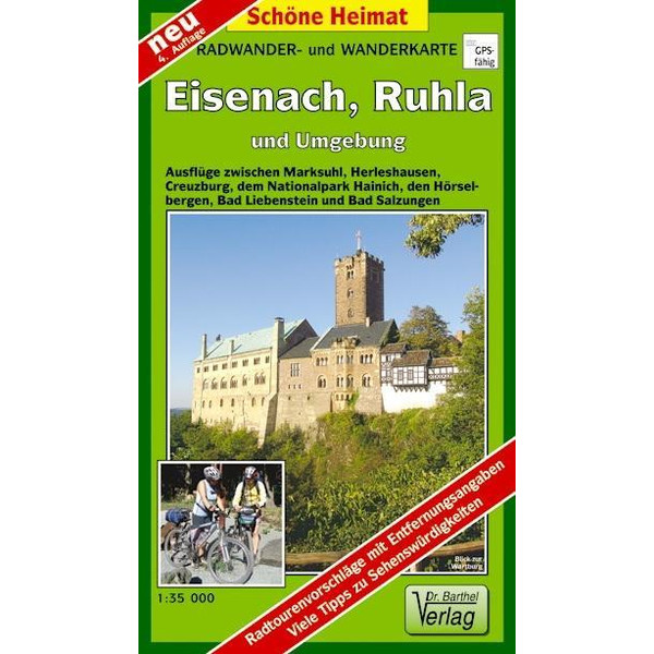 Eisenach, Ruhla und Umgebung 1 : 35 000. Radwander-und Wanderkarte - Wanderkarte