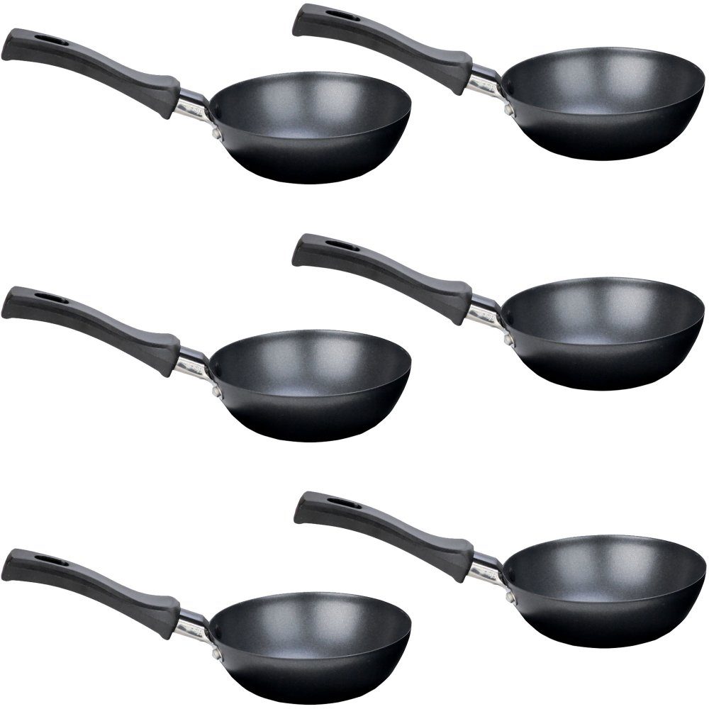 Syntrox Raclettepfännchen Syntrox Wok-Pfännchen Schüssel Pfanne 6er Set Zubehörteil für Racl