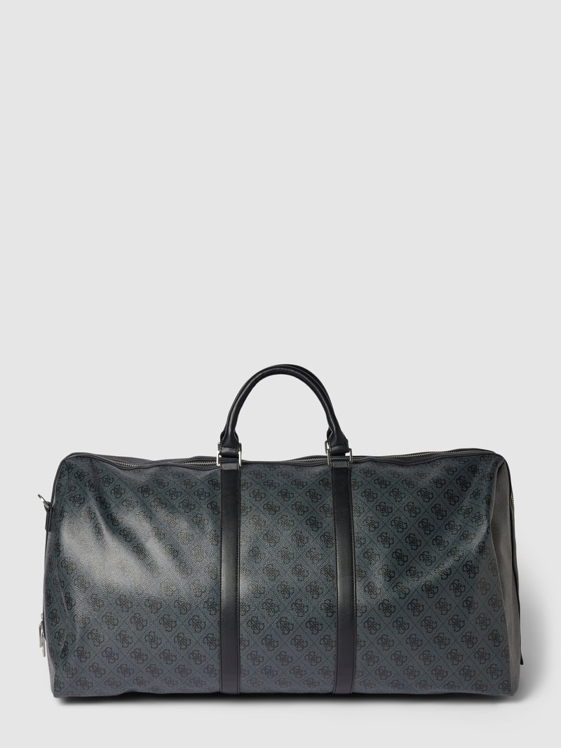 Weekender mit Label-Patch Modell 'VEZZOLA' in schwarz