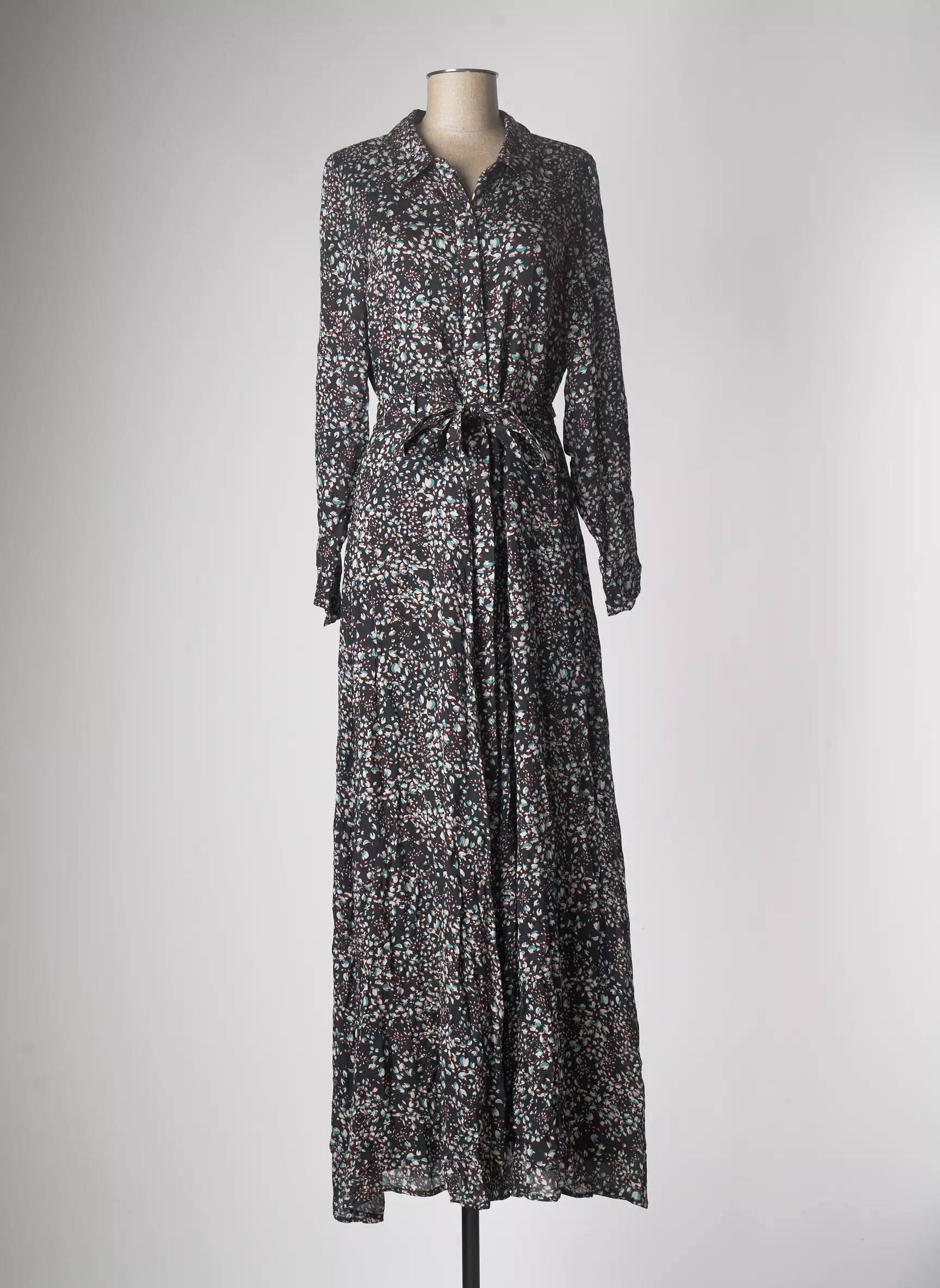 By Miracles Robes Longues Femme couleur noir