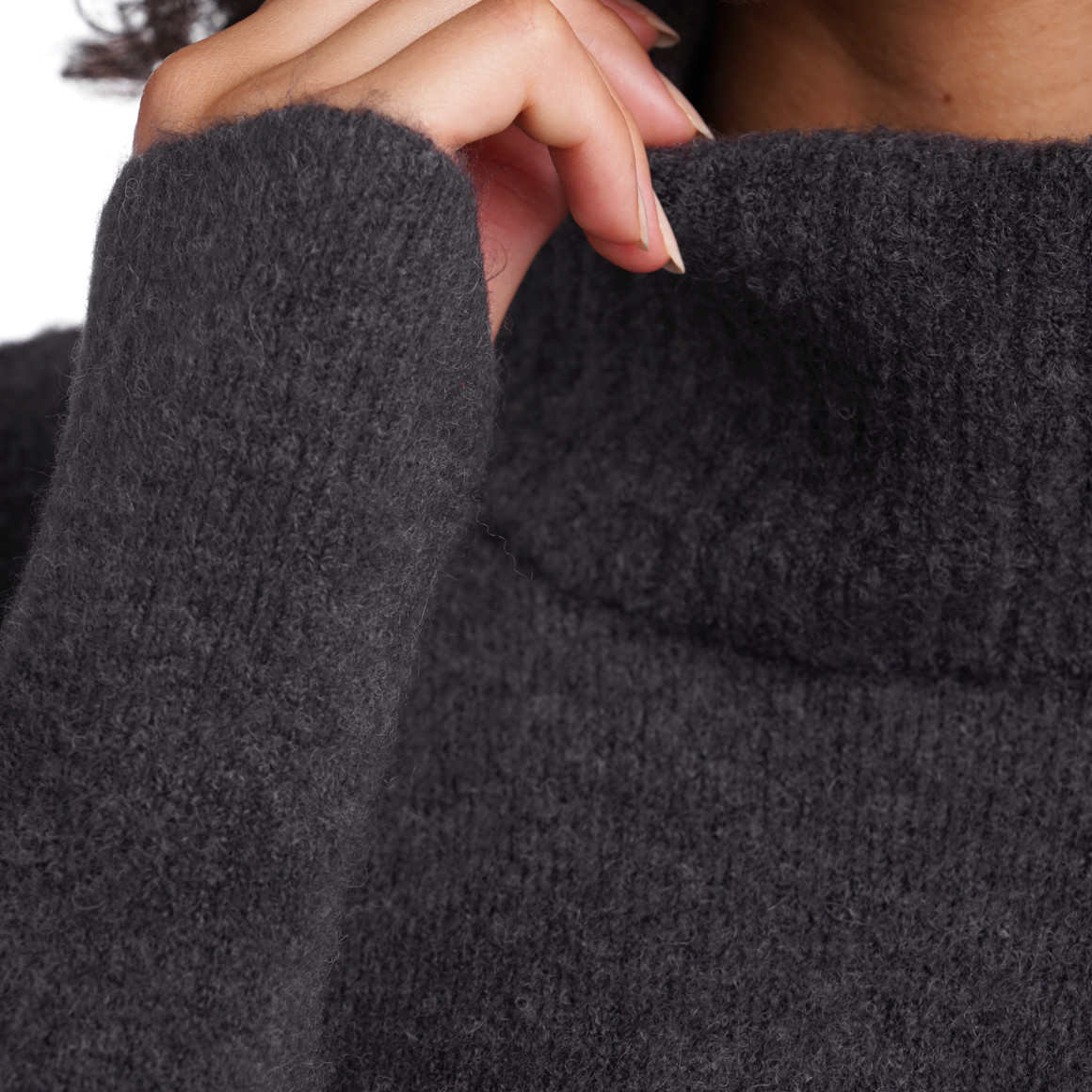 Damen Strickkleid mit Rollkragen
