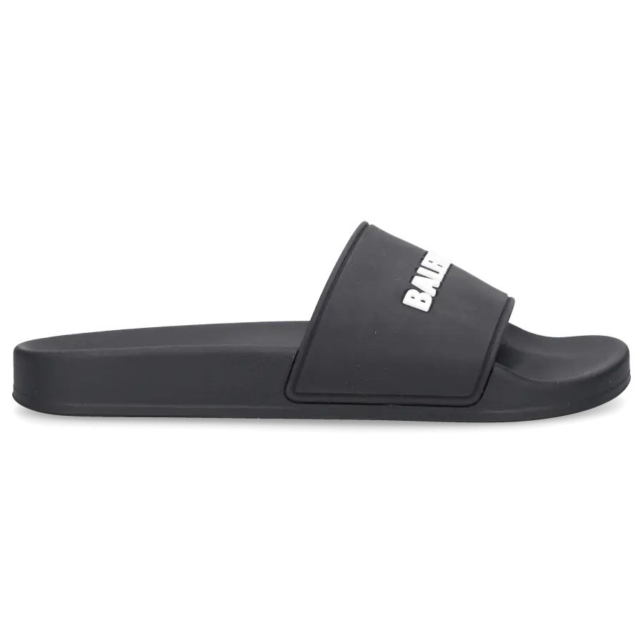 Balenciaga - Badeschuhe POOL SLIDE Gummi - schwarz