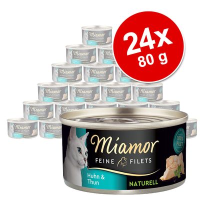 Sparpaket Miamor Feine Filets Naturelle 24 x 80 g