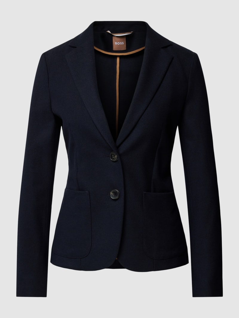 Blazer mit 2-Knopfleiste Modell 'Jonalahra' in marineblau