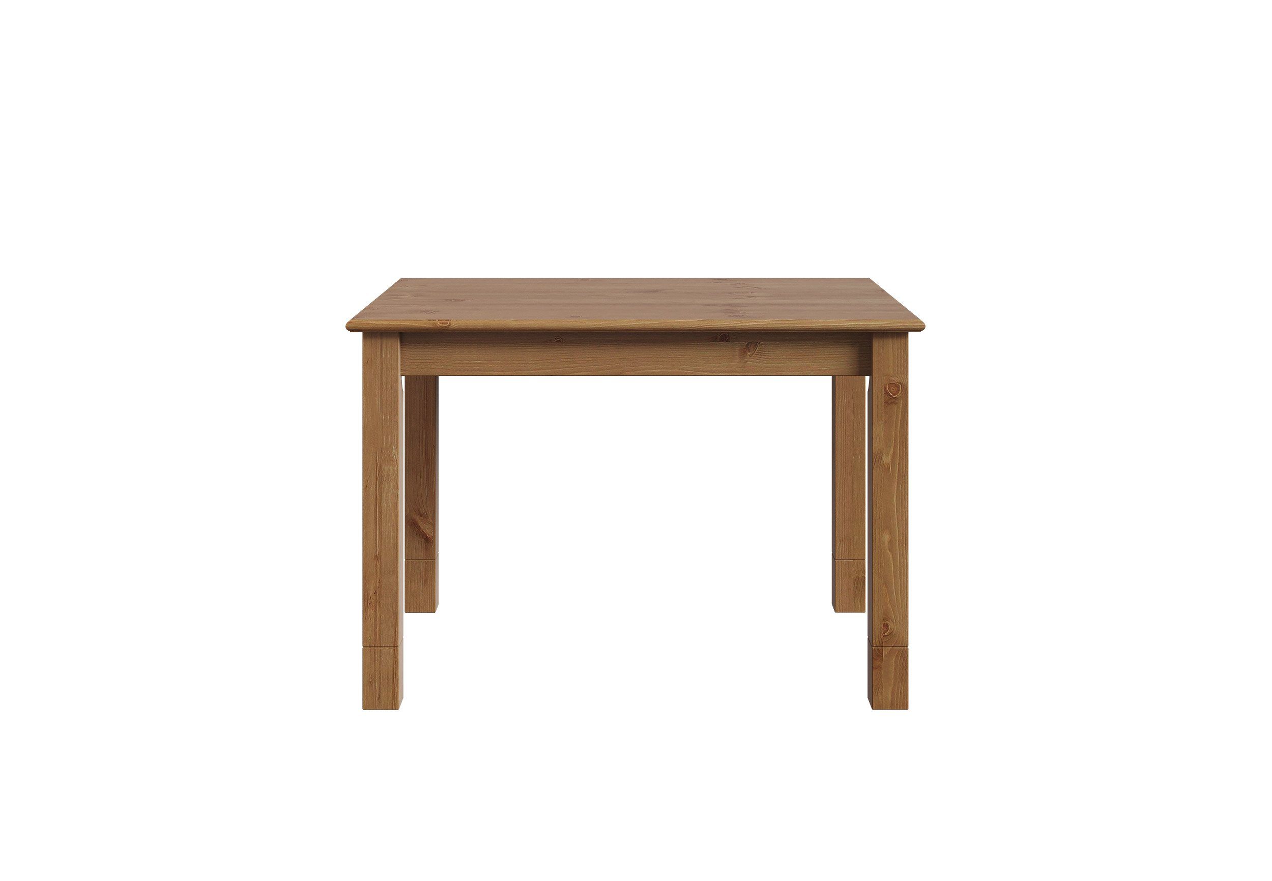 Home affaire Essgruppe Rauna, (Set, 5-tlg., 1 Tisch, 4 Stühle), Aus massiver Kiefer, 5-teiliges Set