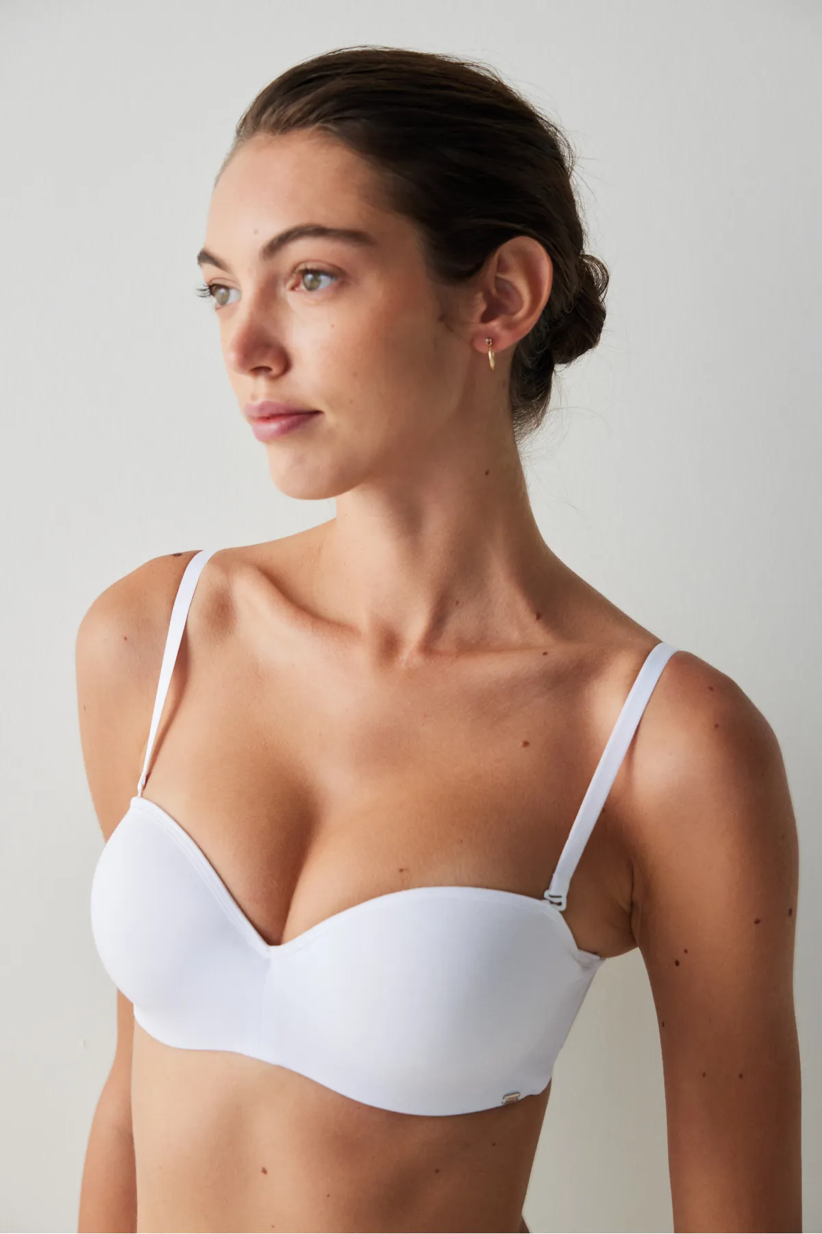 Penti  Weißer, trägerloser Push-up-BH Angelina mit Bügel