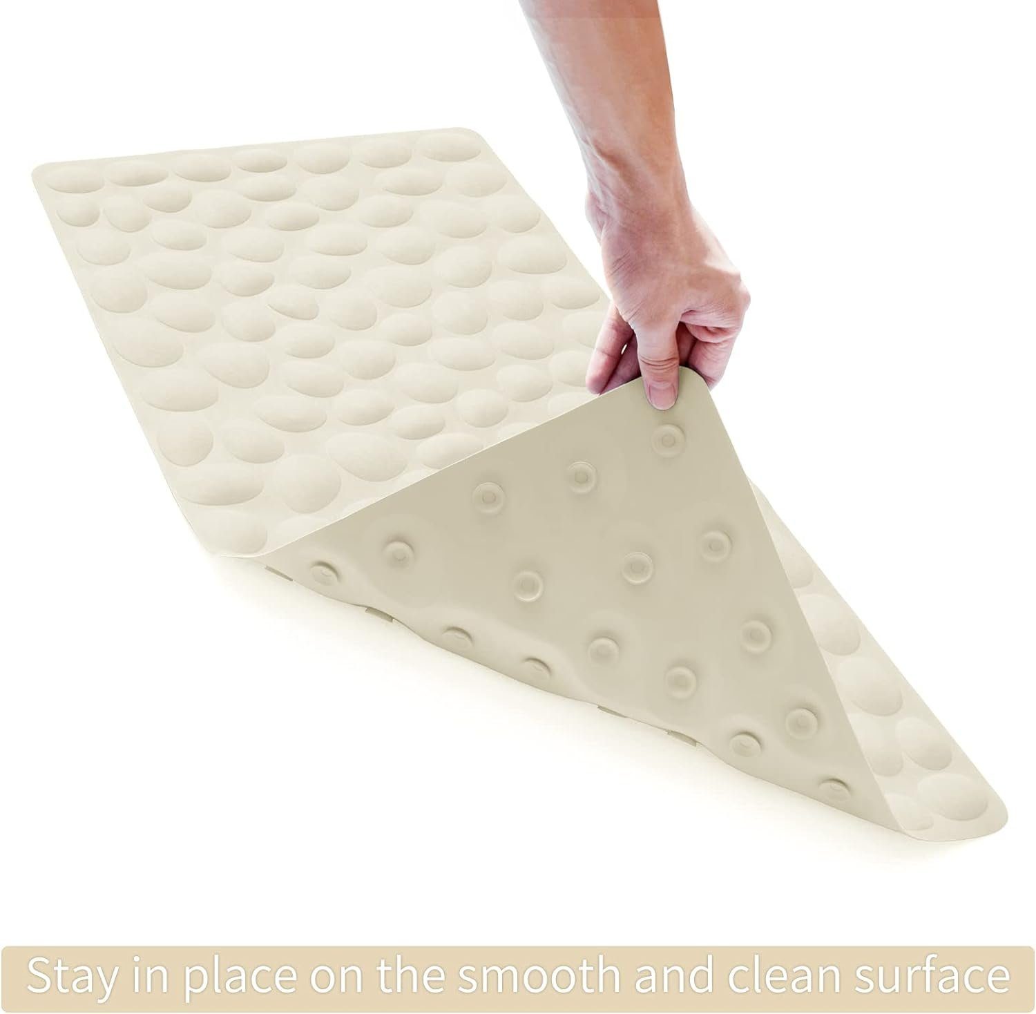 Directin Wanneneinlage Badewannenmatte rutschfest, Antirutschmatte für Badewanne, Badematte, schimmelresistent & maschinenwaschbar, 100% BPA-frei, [80x40cm]
