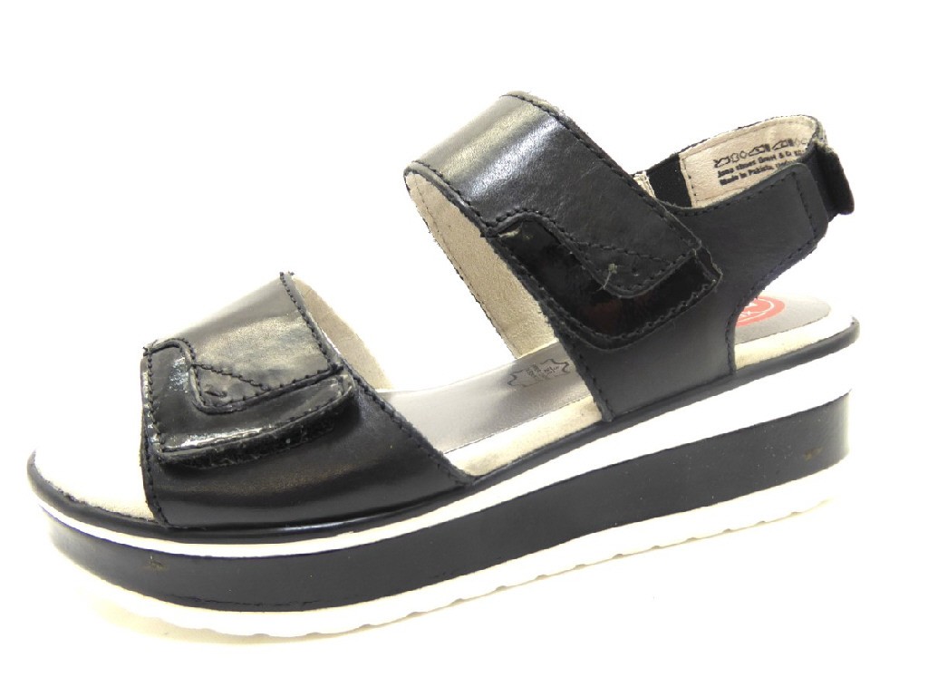 JANA Klassische Sandalen schwarz