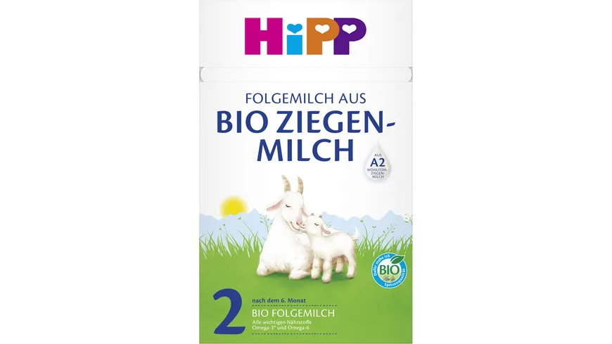 HiPP Milchnahrung aus Bio Ziegenmilch 2 Folgemilch aus Bio Ziegenmilch 400 g