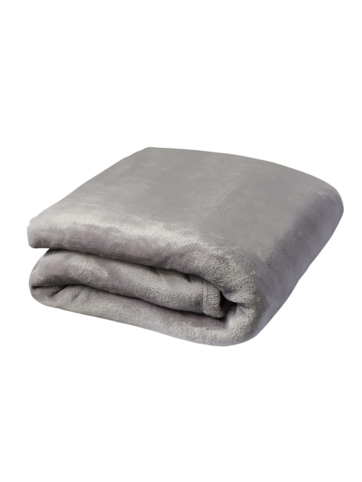 Traumschlaf Kuscheldecke in silber günstig kaufen 150 x 200 cm
