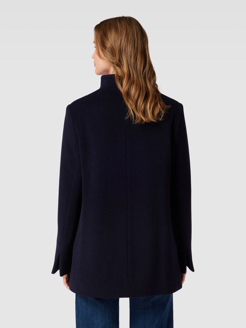 Mantel mit Kaschmir-Anteil in marineblau