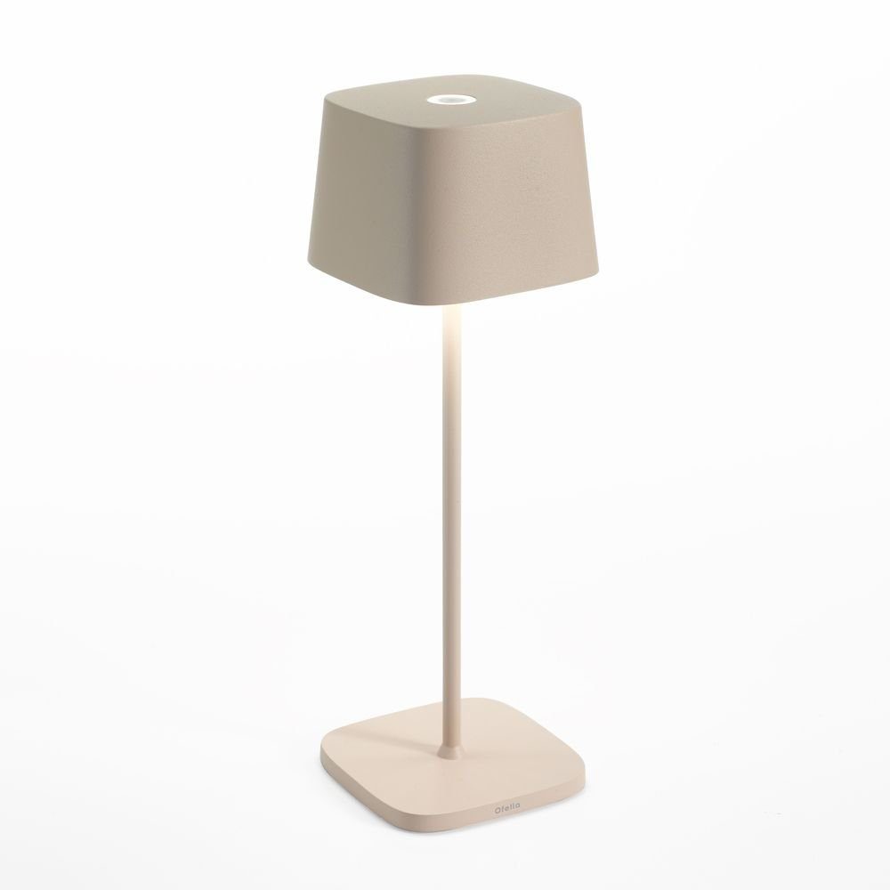 Zafferano LED Tischleuchte LED Akku Tischleuchte Ofelia Pro in Sandfarbig 2,2W 150lm IP65 2200 -, keine Angabe, Leuchtmittel enthalten: Ja, fest verbaut, LED, warmweiss, Tischleuchte, Nachttischlampe, Tischlampe