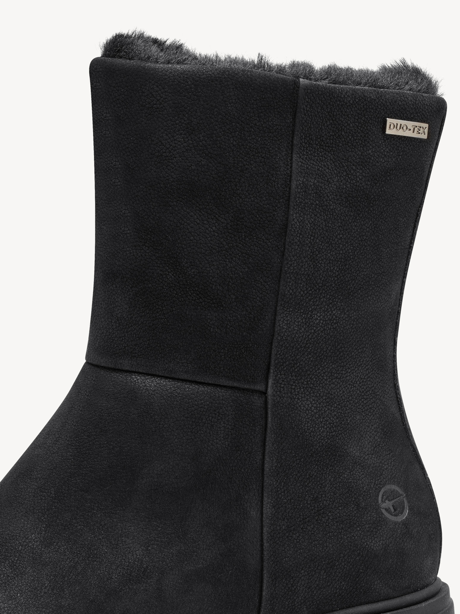 Bottine en cuir - noir doublure chaude