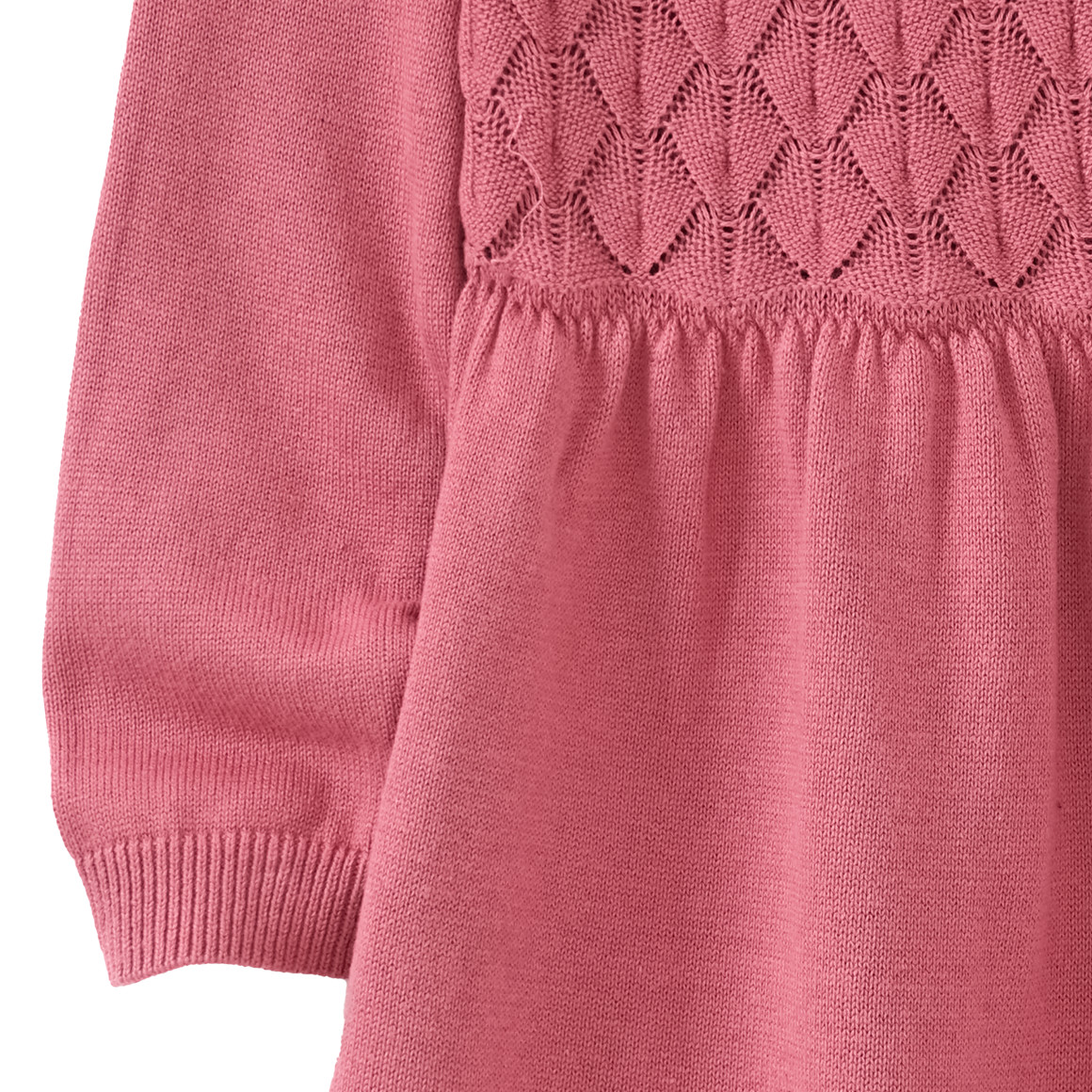 Mädchen Strickkleid mit Struktur