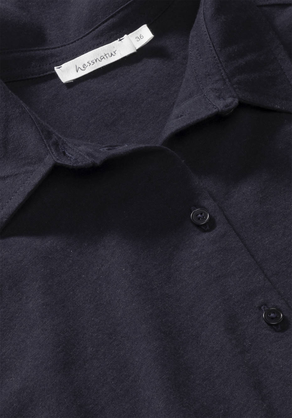 Jersey-Bluse aus Bio-Baumwolle mit Bio-Schurwolle