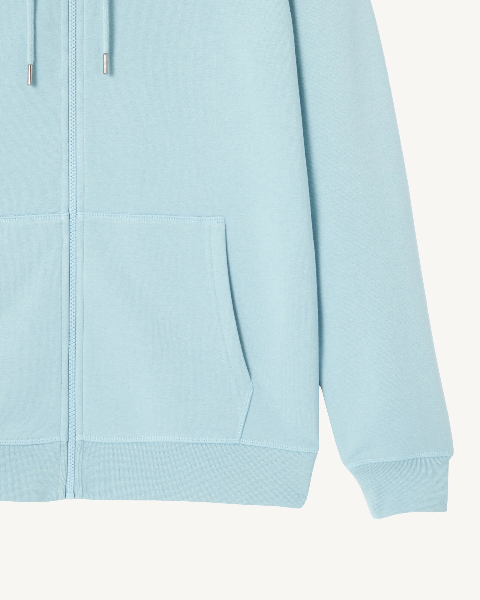 Sweat à capuche en coton biologique Iceberg bleu Mexico