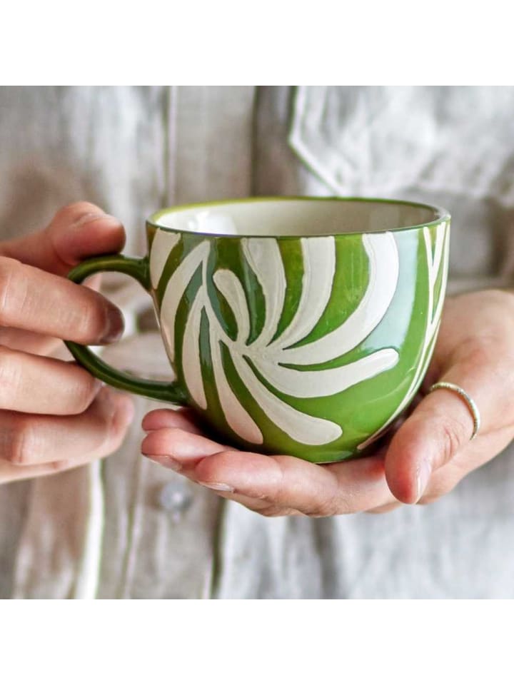 Bloomingville Becher HEIKKI Grün günstig kaufen onesize