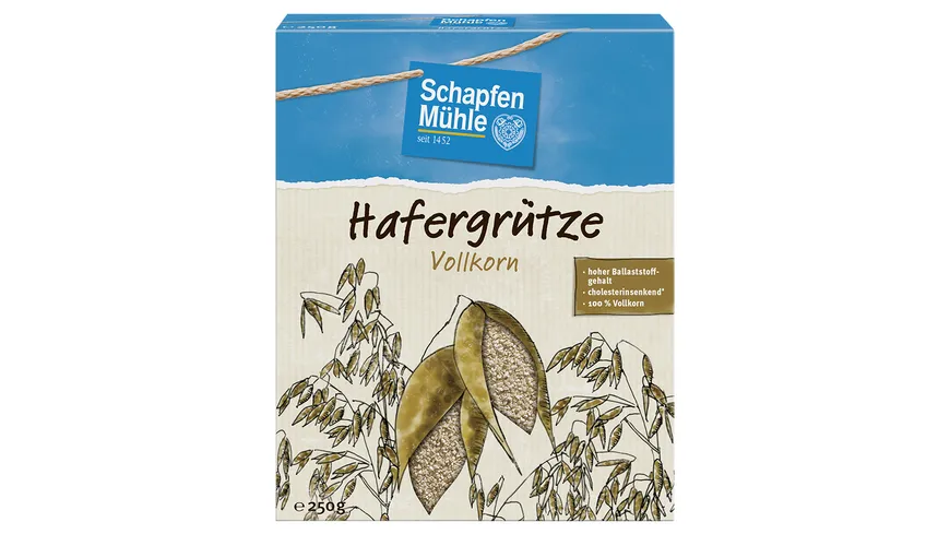 SchapfenMühle Hafergrütze Vollkorn 250 g