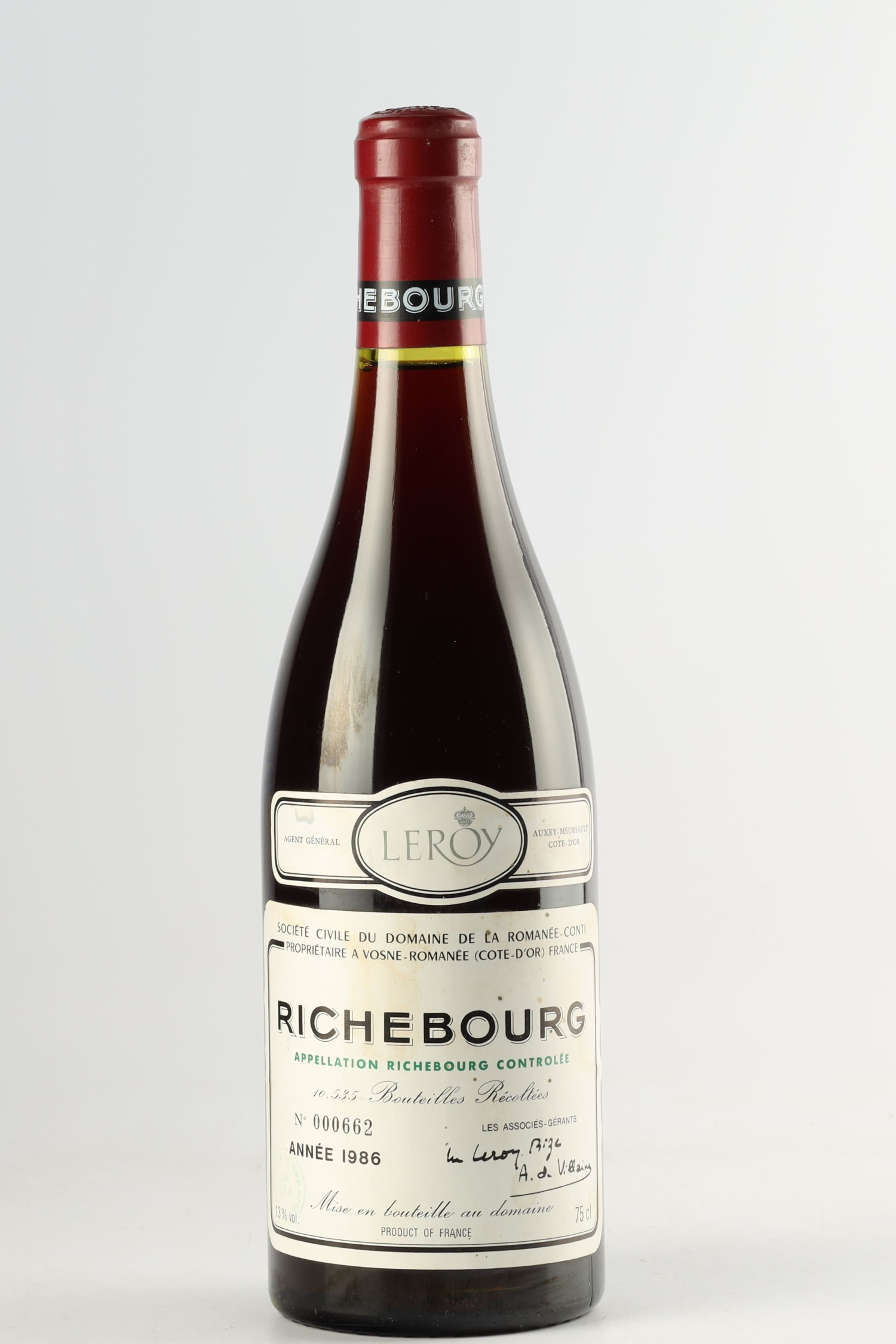 Domaine De La Romanee Conti 1986, Richebourg