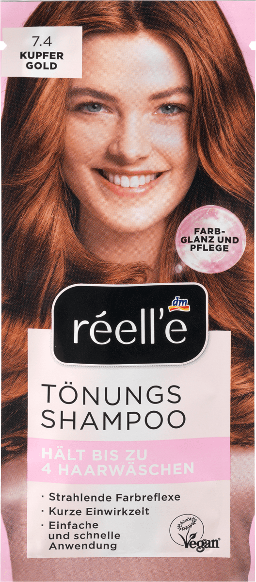 Tönungsshampoo 7.4 Kupfergold, 14 ml