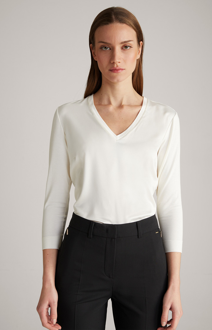 Blusen-Shirt in Offwhite