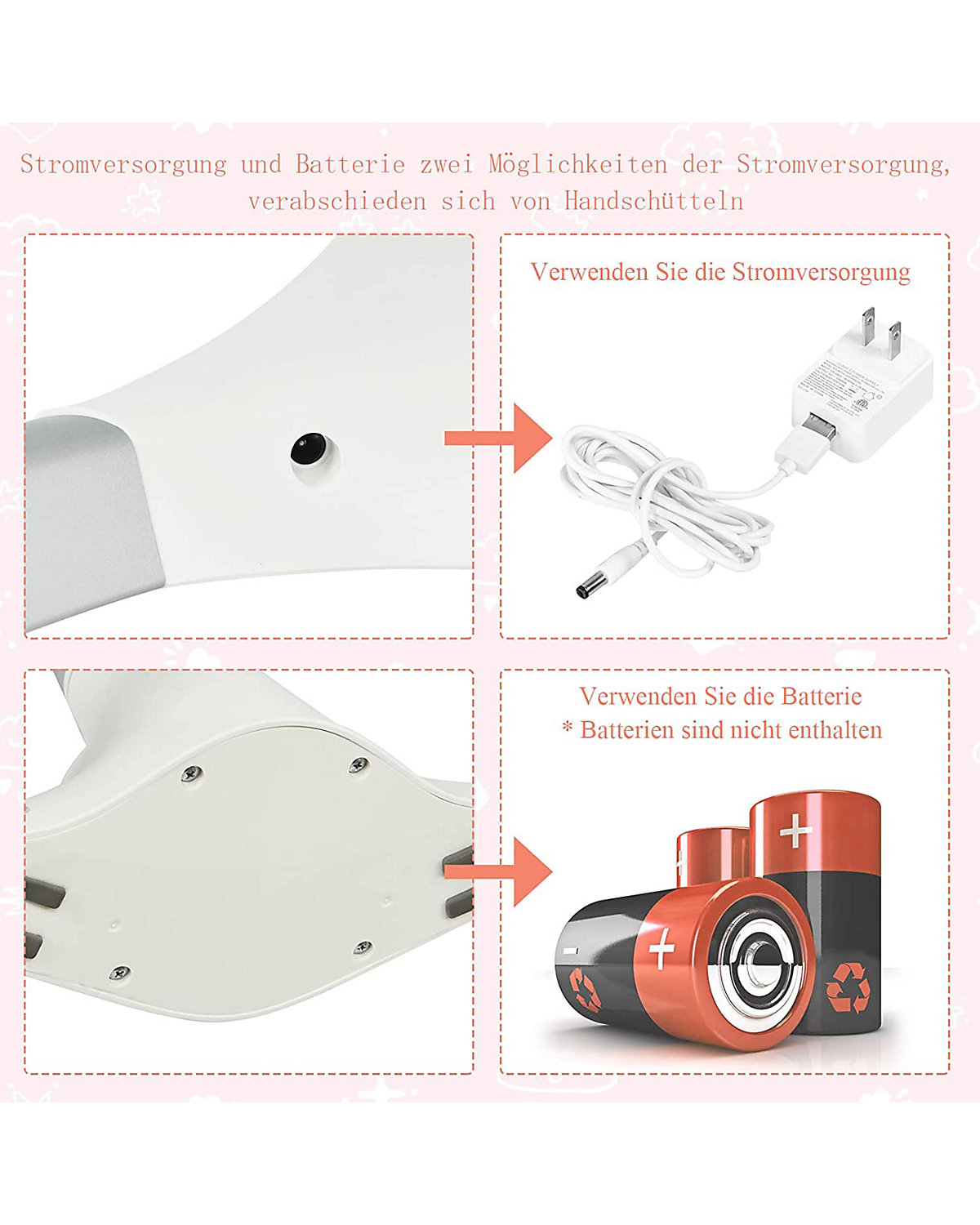 Babywippe 5-fach einstellbar mit Fernbedienung