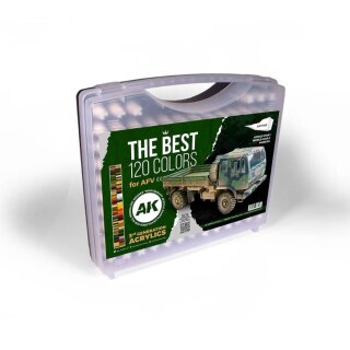 AK Paint Set - The Best 120 Colors For AFV (120)