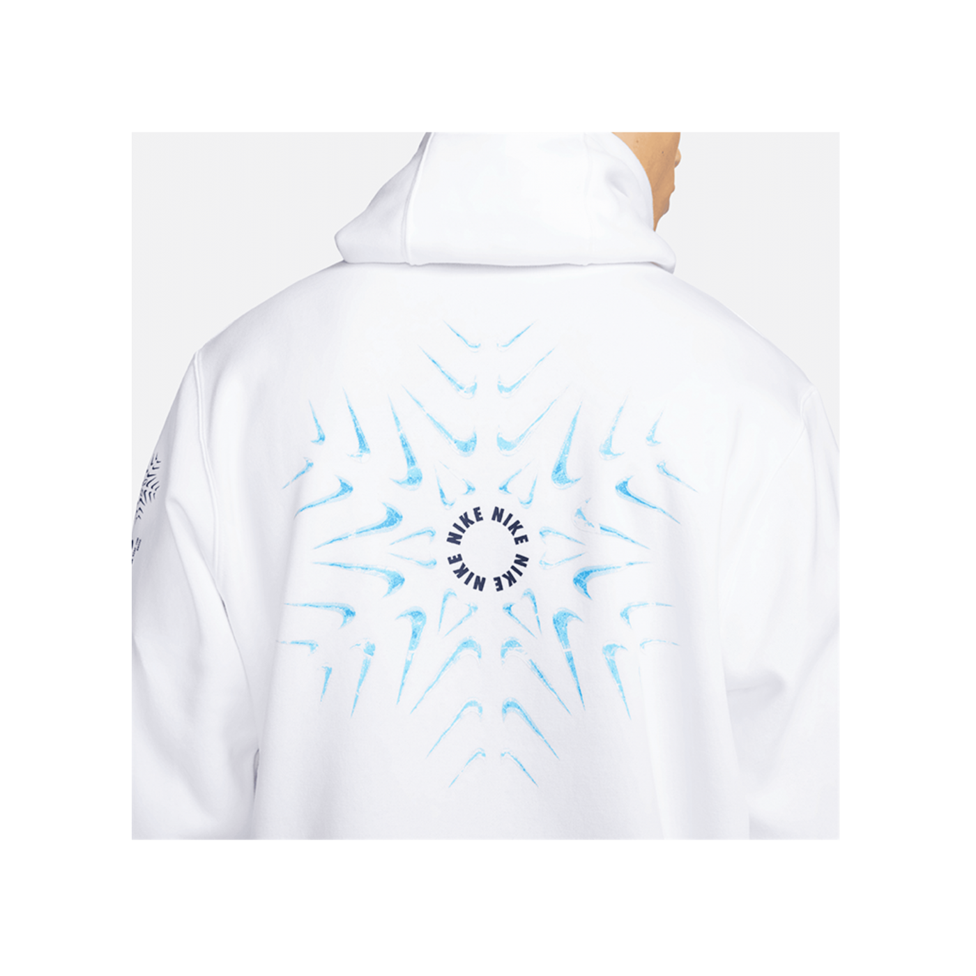 Nike Hoody Weiss Blau F100