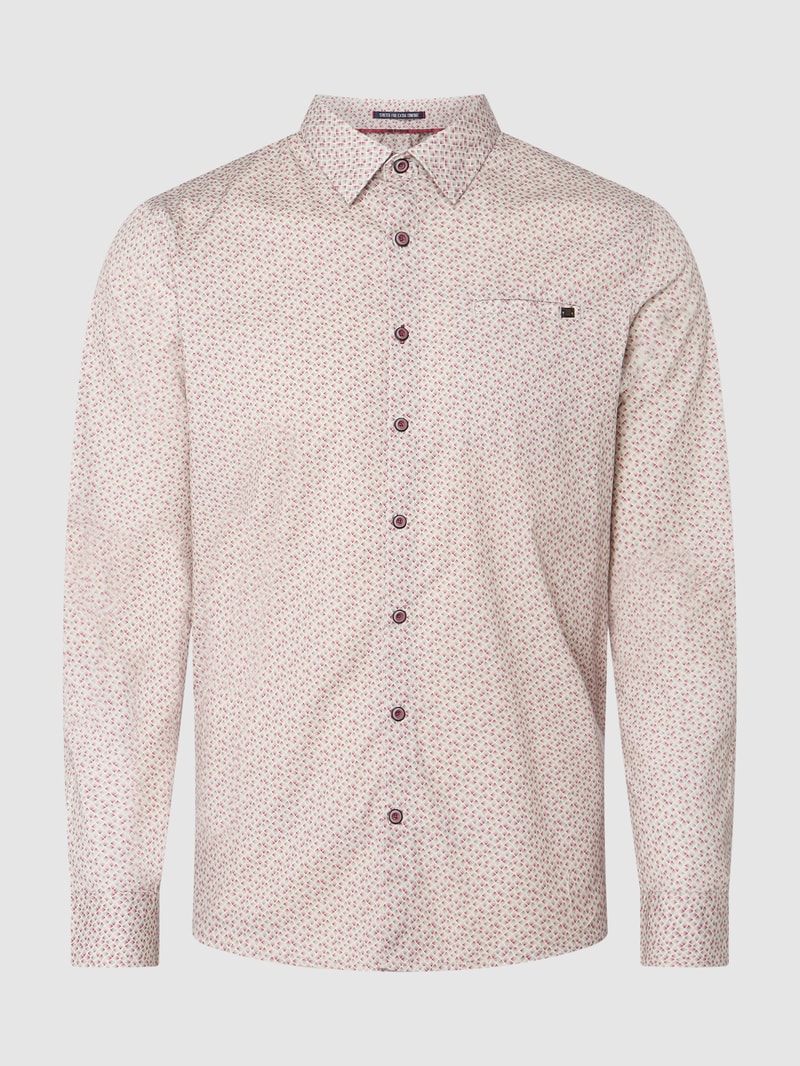 Slim Fit Freizeithemd mit Stretch-Anteil in fuchsia