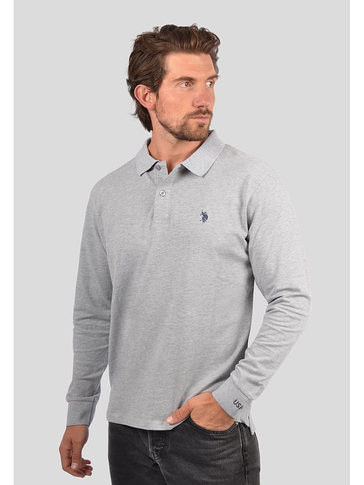 U.S. Polo Assn. Poloshirt in Grau günstig kaufen