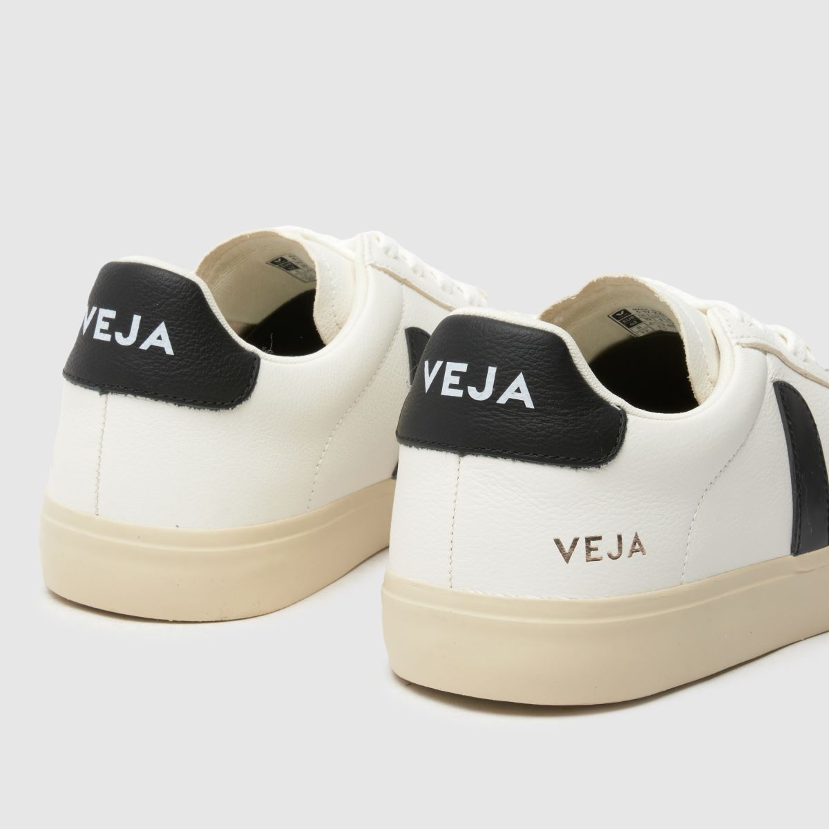 VEJA campo trainers i vitt & svart
