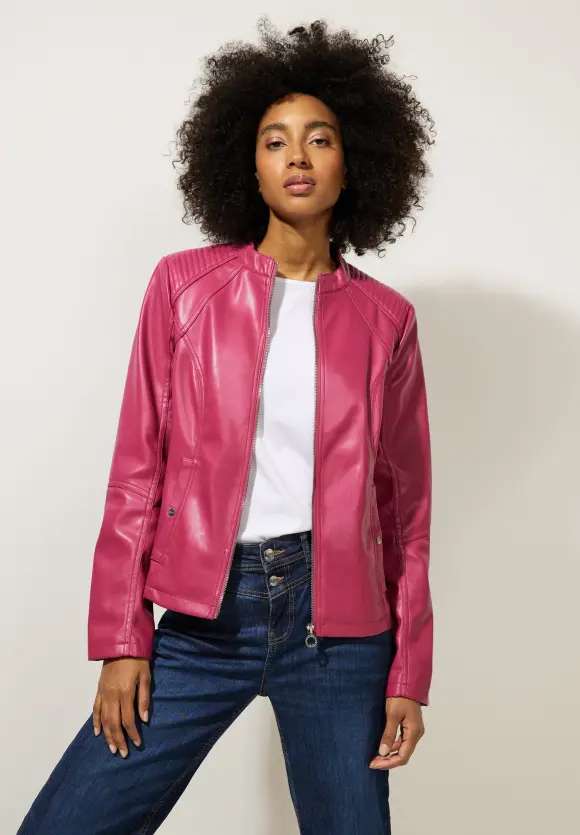 Street One Jacke in Lederoptik