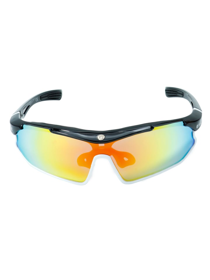 YEAZ SUNRAY Sport-Sonnenbrille schwarz/weiß/rot in schwarz günstig kaufen onesize