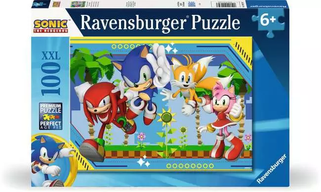 Kinderpuzzle ab 6 Jahren - Nichts kann Sonic aufhalten - 100 Teile