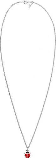 Elli Halskette Kinder Marienkäfer Talisman Emaille 925 Silber