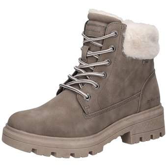 Tom Tailor Schnür Boots in grau