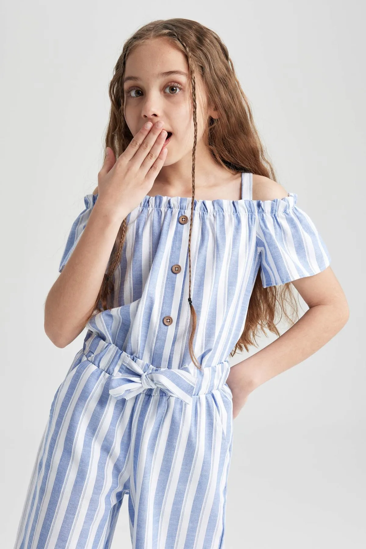 DeFacto  Mädchen-Trägerbluse mit kurzen Ärmeln Z4882a623sm