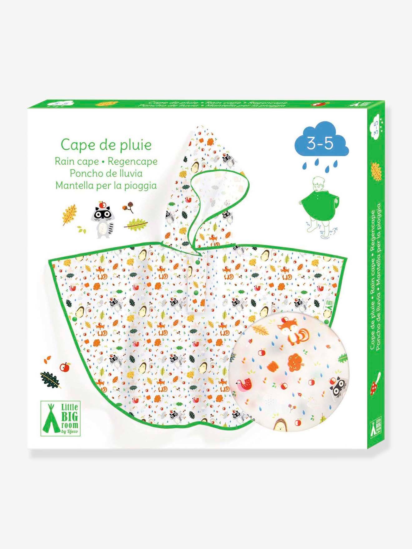 Djeco Kinder Regencape DJECO, 3/5 Jahre - rot
