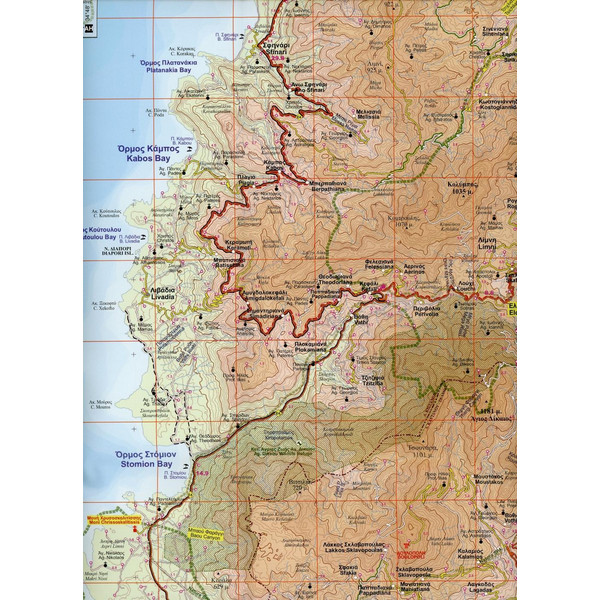 Kissamos - Paleochora - Gavdos - Chania - Kolimvari. Trekking map 1 : 50 000 - Wanderkarte