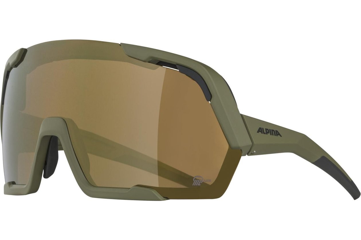 Alpina Rocket Bold Q-Lite olive matt / bronce mirror lens
