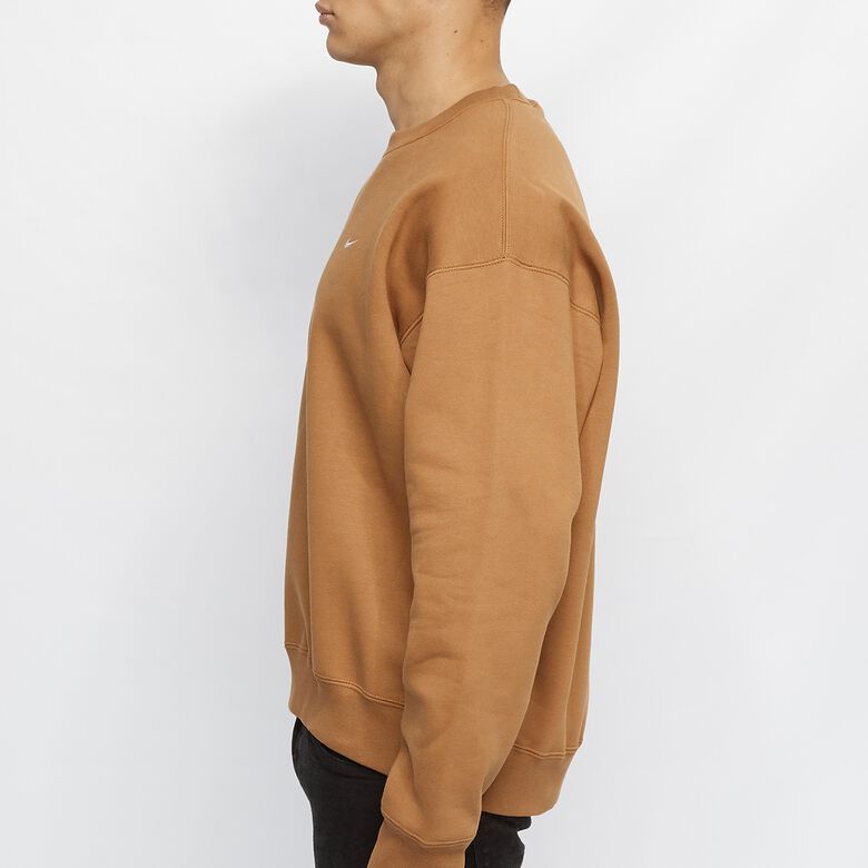 NIKE NRG Solo Swoosh Fleece Crew ale brown/white