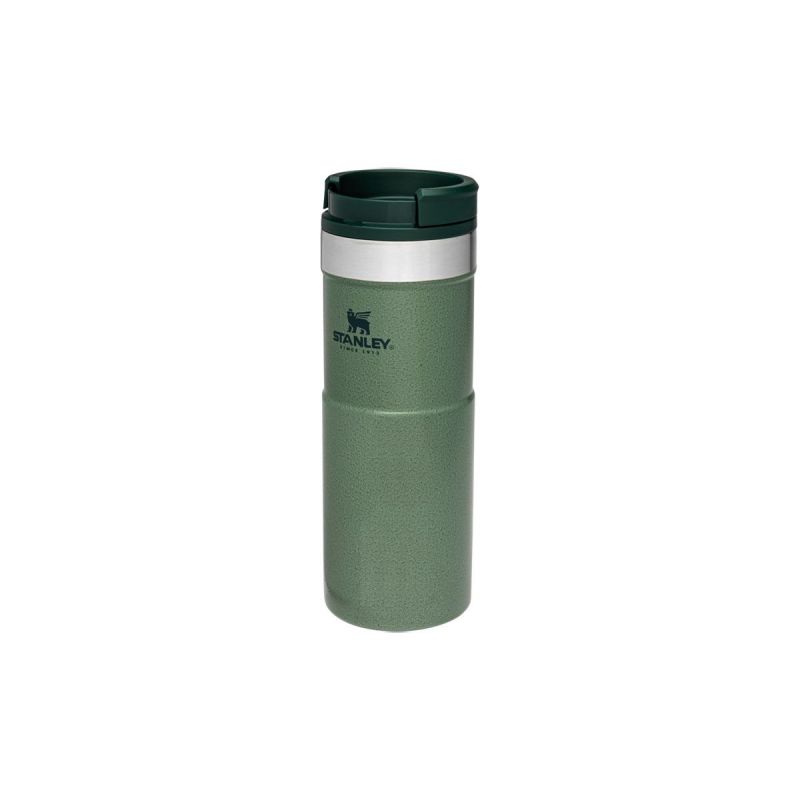 Thermo-Fahrradflasche, Stanley Classic Neverleak Travel Mug 16oz \/ 470ml Hammertone Green