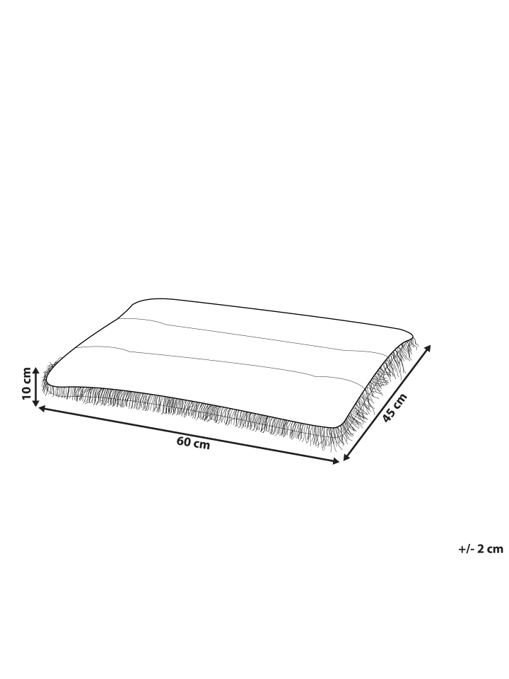 Beliani Tierbett ERGANI in Blau - (W) 60 x (H) 10 x (L) 45 cm günstig kaufen onesize
